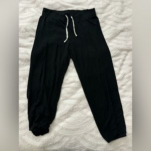 Thin soft black joggers. Nation ltd. Size large